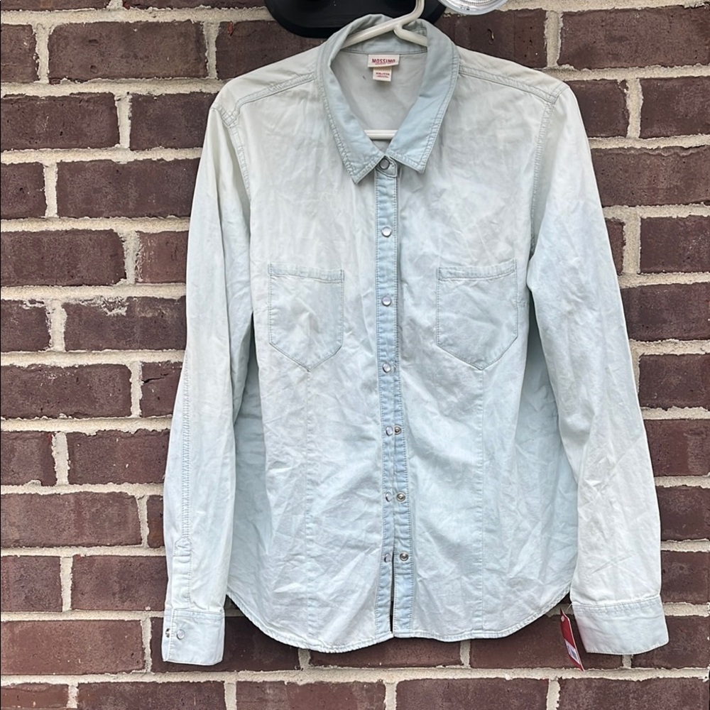 Mossimo Supply Co. Light Blue Button Down Shirt